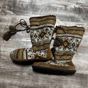 Muk Luks Tall Slippers Size 9.5-10.5